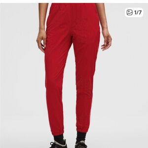 Lululemon Athletica NWT Women's Bold Red Joggers-Adapted state regular length